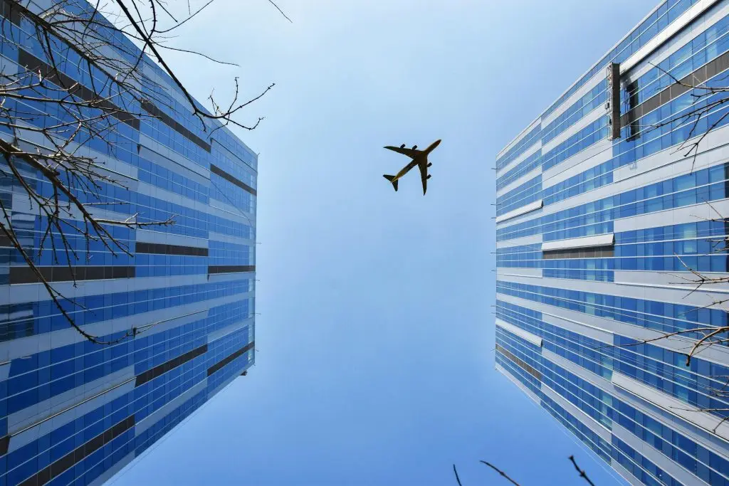 Plane in the sky
