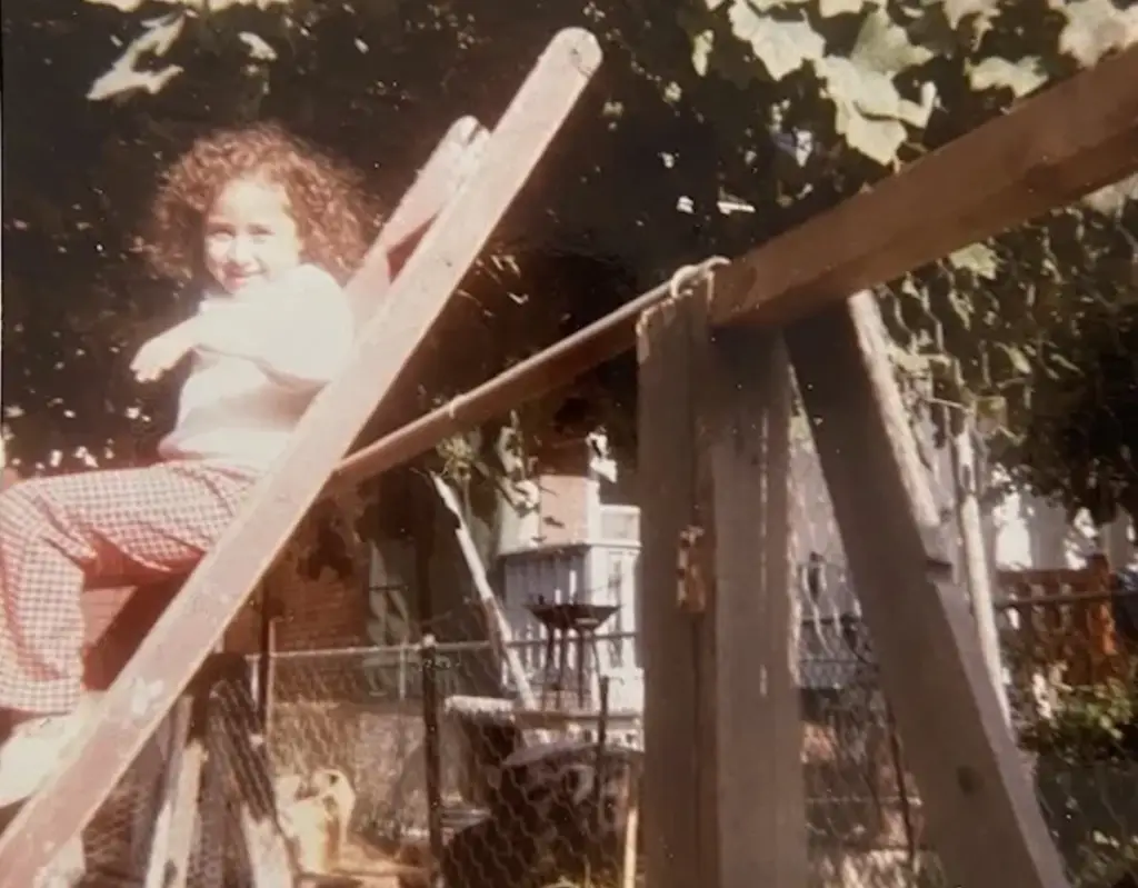 Chef Daniela at the age of three at her home in Toronto.