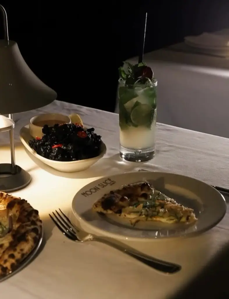 Escape the Heat at Moon Slice's Indoor Summer Terrace