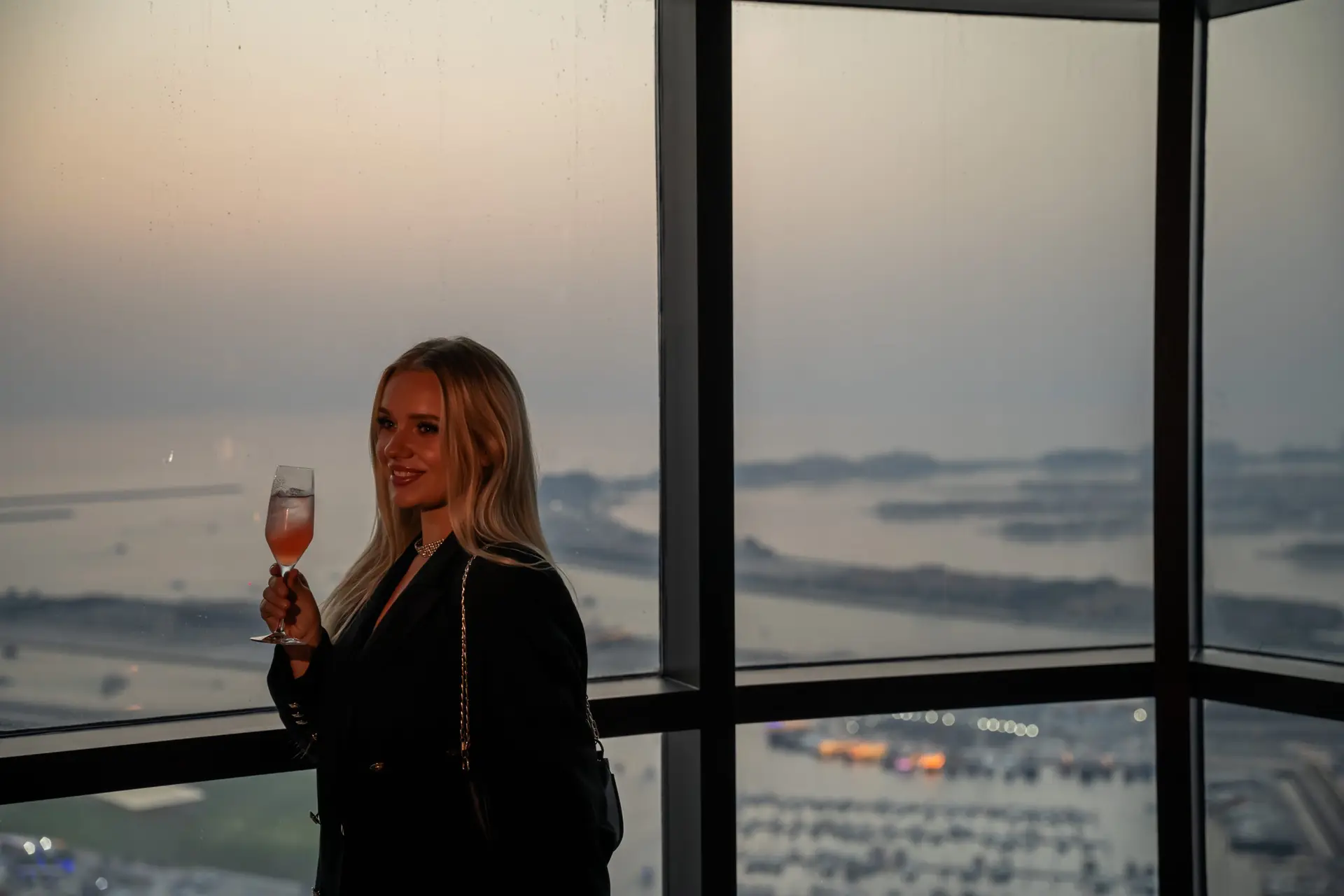 Observatory Lounge, Dubai Marriott Harbour Hotel & Suites, Dubai Marina, ladies' night Dubai, Friday brunch Dubai, Saturday after-party Dubai, nightlife Dubai, Dubai bars, restaurant deals Dubai, panoramic views Dubai, live entertainment Dubai, Secret Parties, free-flowing drinks Dubai, house grape, evening brunch, high-altitude dining, cosmic glamour, Wagyu sliders, Sake Maki Rolls, Churros, cocktails Dubai, golden hour, Dubai social scene, F&B Dubai, new openings Dubai, hotel dining Dubai, top views Dubai, things to do Dubai, weekend plans Dubai.
