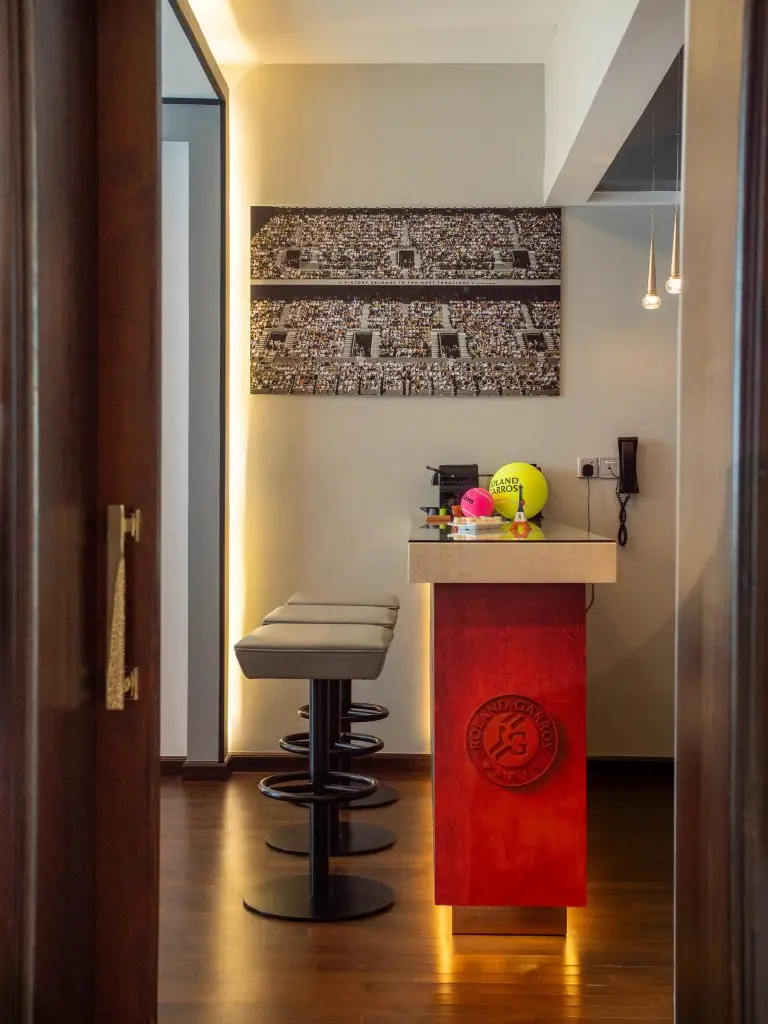 The new Roland-Garros Suite at Pullman Dubai Downtown offers a unique tennis-themed escape.