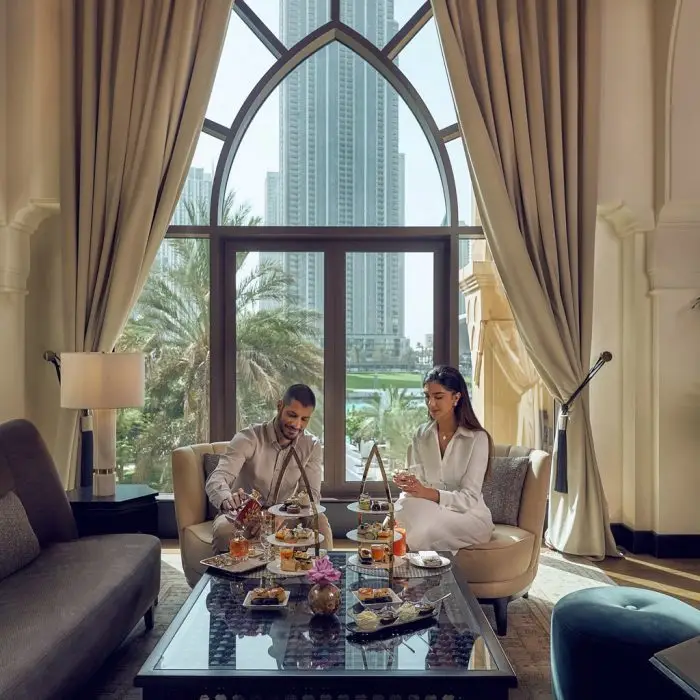 Dubai, UAE, June 2025 – Celebrate Father’s Day with a thoughtful Afternoon Tea at Al Bayt, set in the graceful surrounds of Palace Downtown. With its blend of classic Arabian charm and warm hospitality, Al Bayt offers a relaxed yet elegant setting to honour the occasion. Overlooking the iconic Burj Khalifa, it’s a tranquil moment to honour the leading gentleman in your life with fine flavours and cherished company. On Saturday, 21st June, guests can enjoy a tiered spread of freshly baked scones, finger sandwiches, and delicate pastries; each as precise as it is comforting. To mark the occasion, a takeaway sweet from the Marble Table adds a final touch, curated to be shared or savoured later. Raise a cup in tribute to the man of the moment at Al Bayt, where every detail echoes with appreciation, elegance, and timeless charm. Date & Time: Saturday, 21st June | 2 PM to 6 PM Price: AED 160 per person, includes a takeaway sweet from the Marble Table Location: Al Bayt, Palace Downtown Contact: +971 4 428 7961