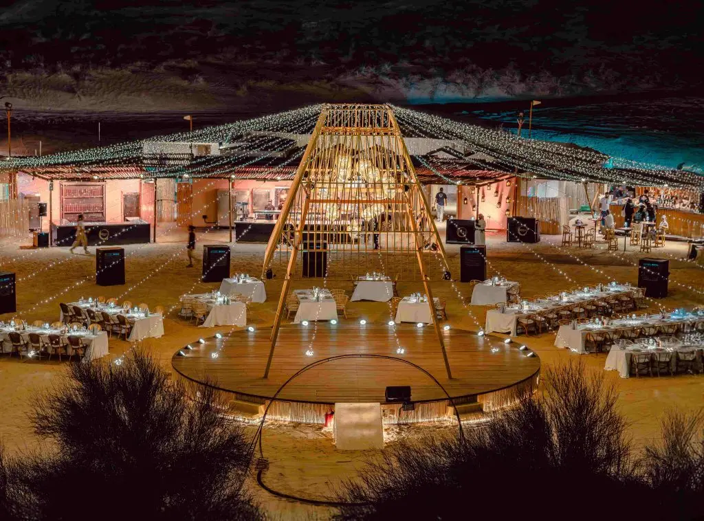 Experience the unparalleled new season at Sonara Camp Dubai, blending epicurean dining, captivating fire performances, and a luxurious desert ambiance under the starlit Arabian sky.