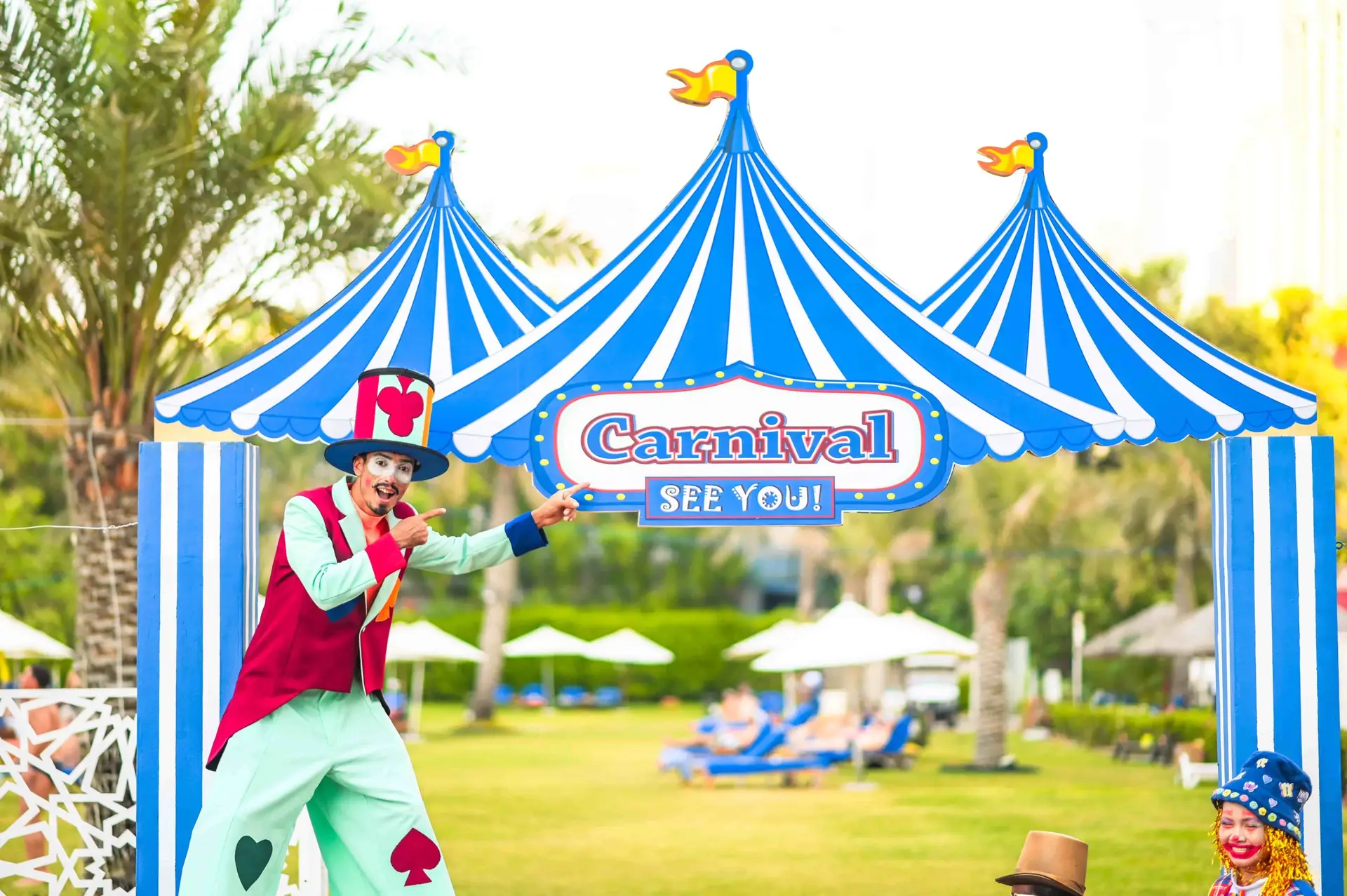 The Carnival Brunch returns to Sheraton Jumeirah Beach Resort (Every Saturday). Enjoy global cuisine, a live band, and family fun for AED 299.