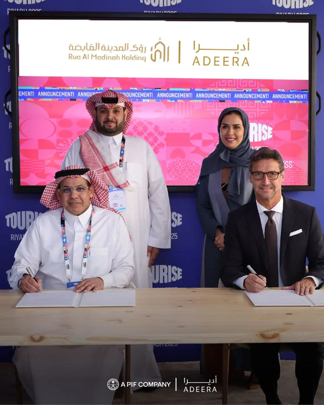Rua Al Madinah Holding partners with Adeera to operate 370 hotel and luxury residential units near the Prophet's Mosque, empowering national brands under Saudi Vision 2030.