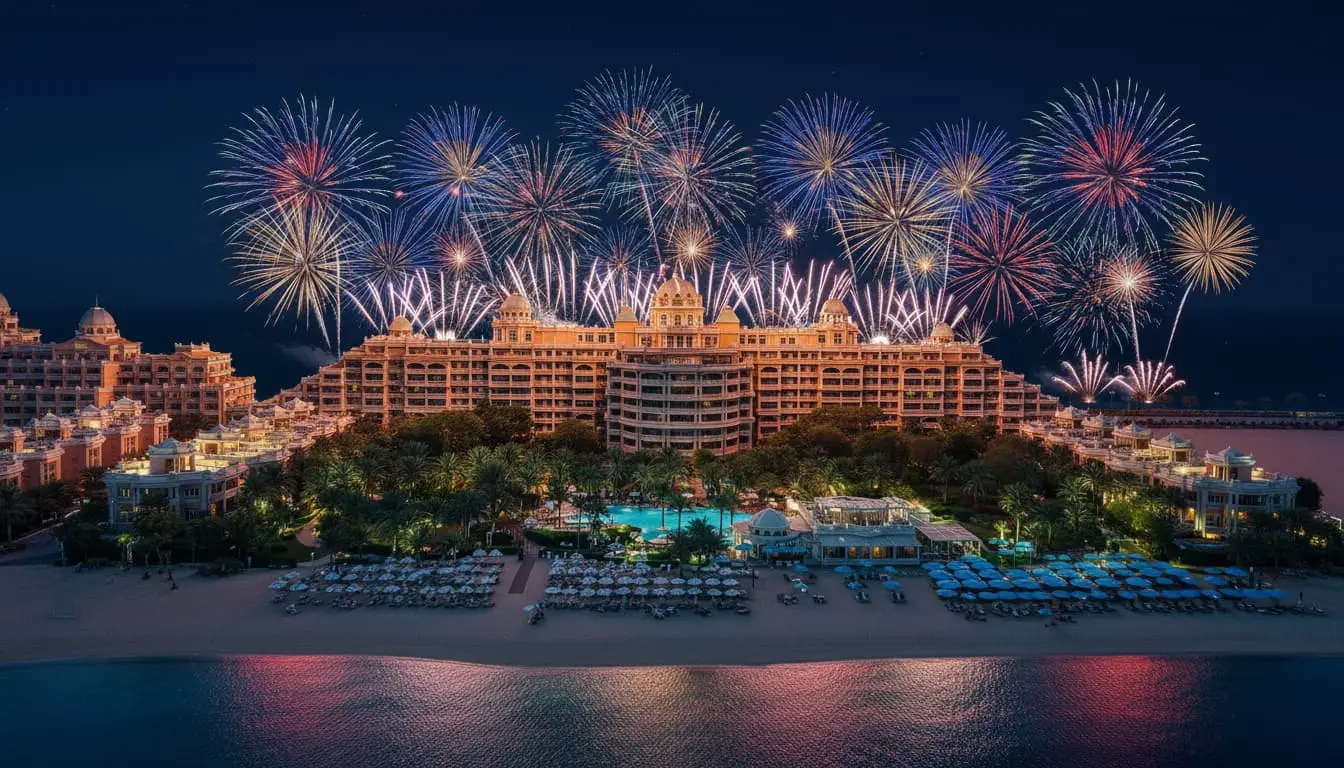 Plan your perfect night with the ultimate guide to Dubai New Year's Eve 2026 and Abu Dhabi galas. Featuring luxury packages at Kempinski Palm Jumeirah (007 Gala), Rixos Saadiyat Island, Fairmont The Palm, and exclusive firework views from Ciel and Blume.