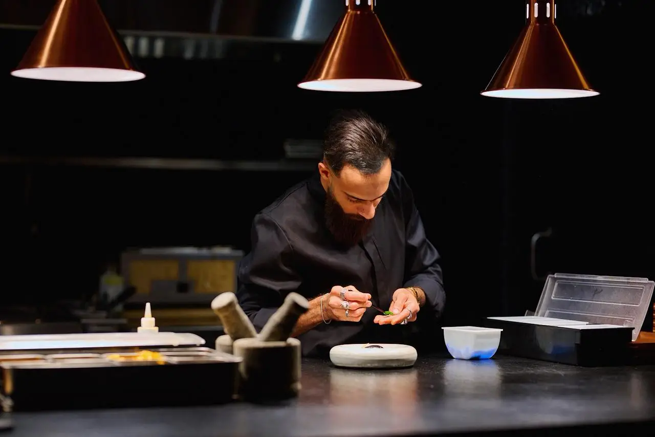 Savryn, the new chef-led restaurant in Jumeirah by Top Chef Middle East winner Shehab Medhat. Experience a modern blend of African and Middle Eastern flavours in an intimate 28-seat setting.