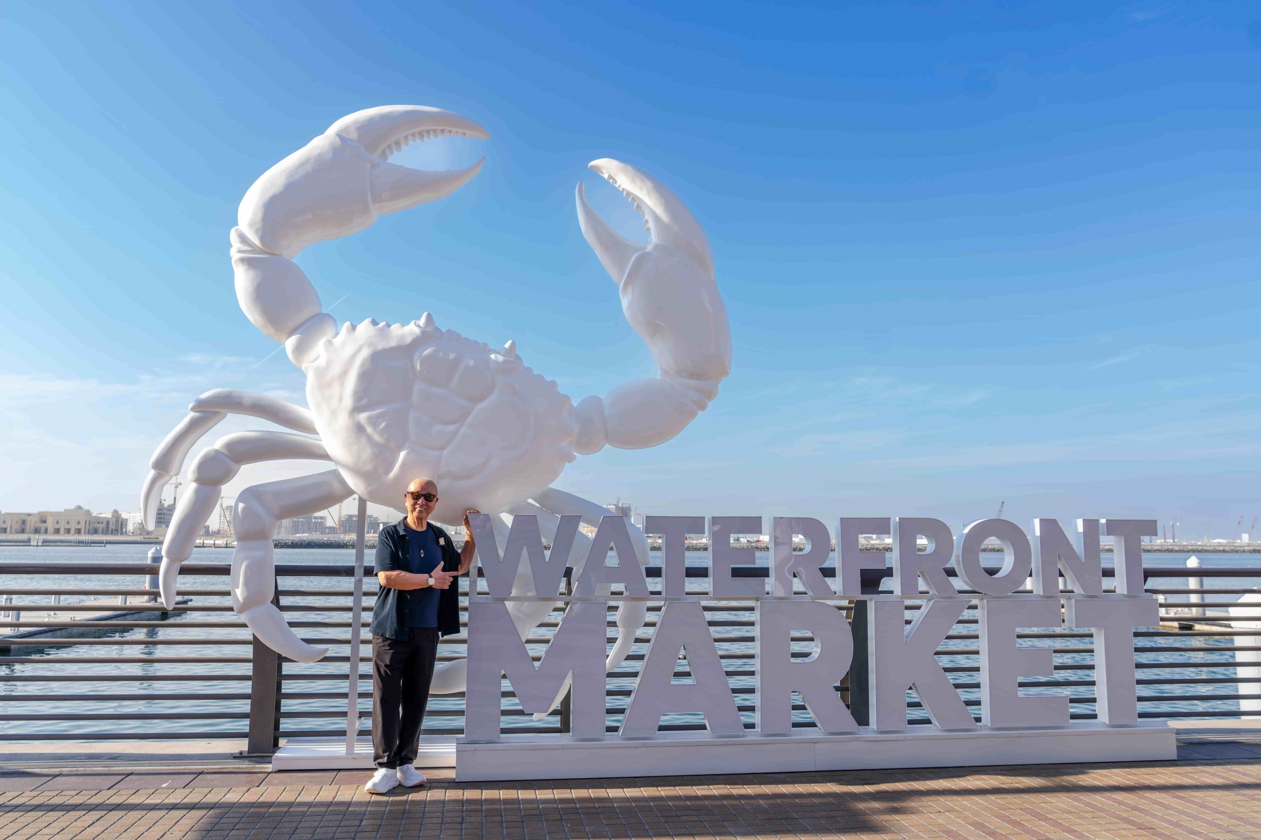 World-renowned Chef Nobu Matsuhisa visits Dubai's Waterfront Market, praising the quality of fresh ingredients and the city's thriving hospitality and F&B ecosystem.
