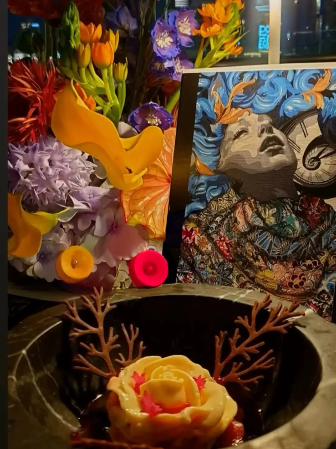Experience 'Edible Art' at Third Avenue, Dubai Mall. Artist Kristel Bechara and Chef Shehab Medhat transform eight paintings into a sensory eight-course dining journey.
