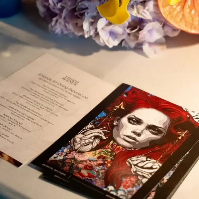 Experience 'Edible Art' at Third Avenue, Dubai Mall. Artist Kristel Bechara and Chef Shehab Medhat transform eight paintings into a sensory eight-course dining journey.