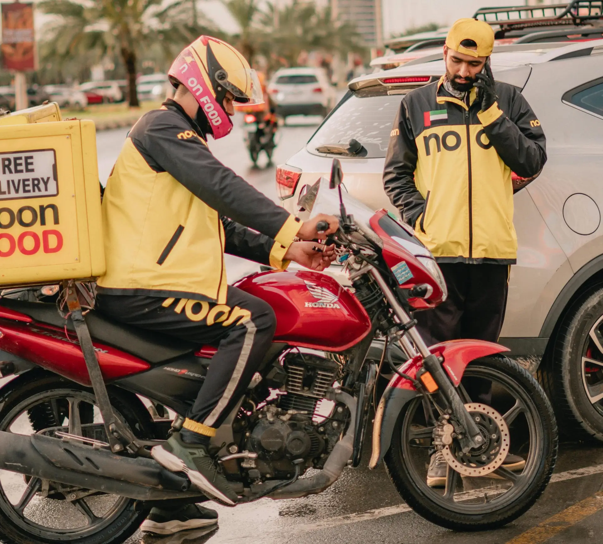 DElivery riders noon