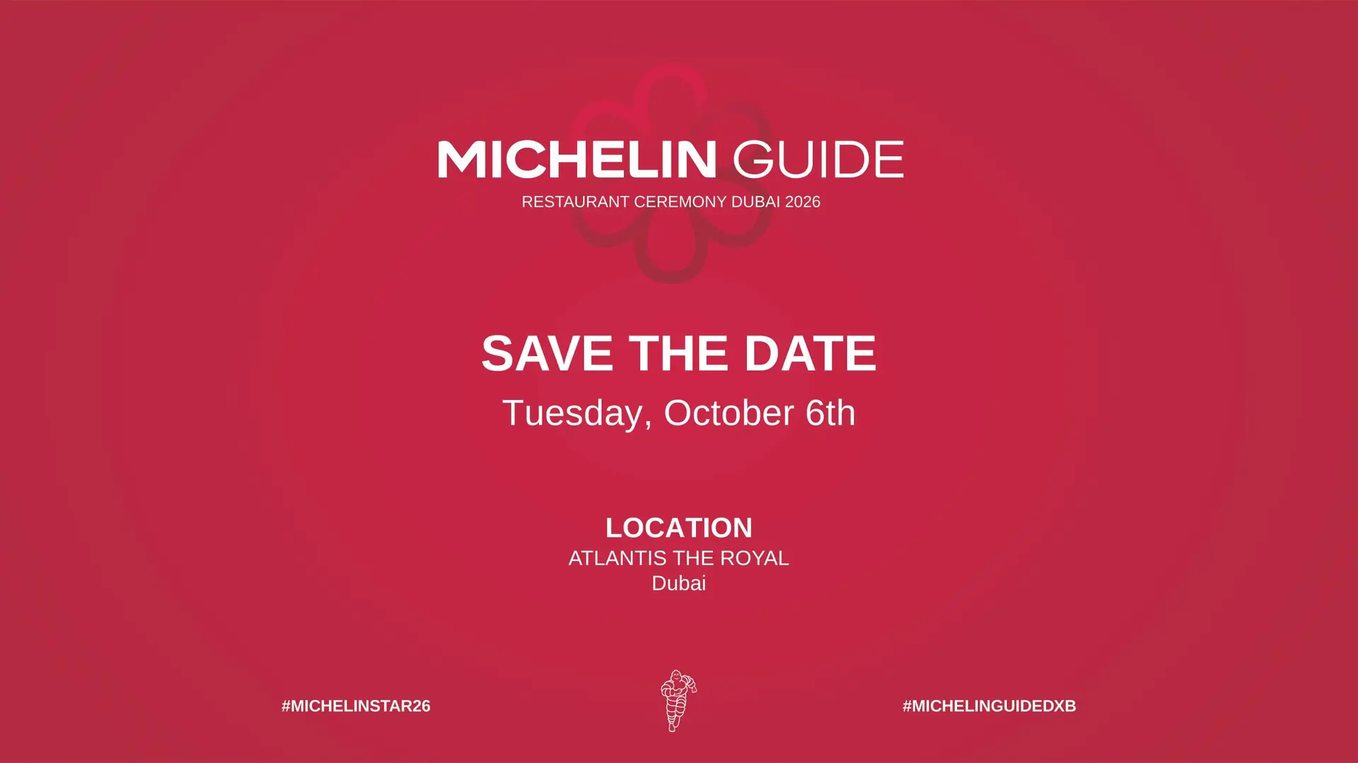 MICHELIN Guide Dubai returns for a fifth year on 6 October at Atlantis The Royal, where the 2026 restaurant selection will be revealed.